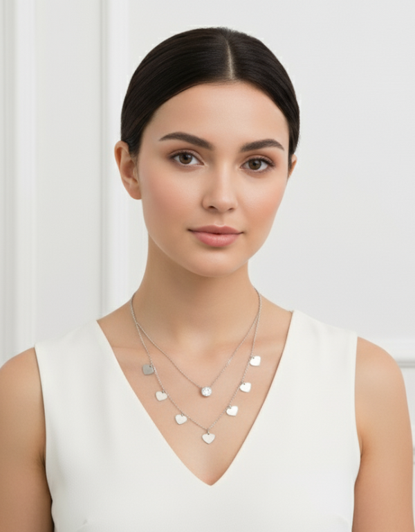 Mini Heart Drop Necklace