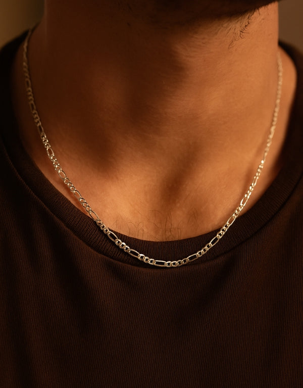 Silver Subtle Link Chain For Him