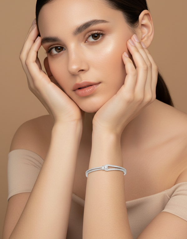 Silver Aurora Cuff Bracelet