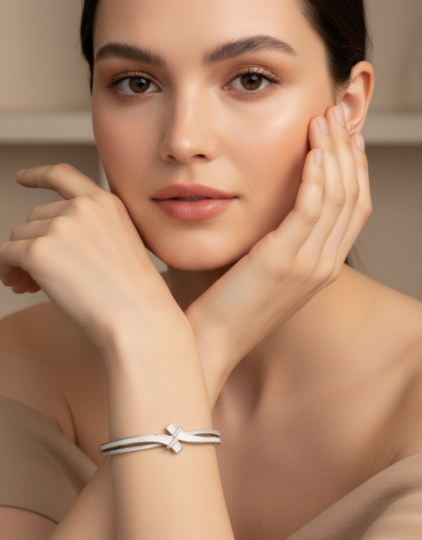 Silver Tales Of Love Bracelet