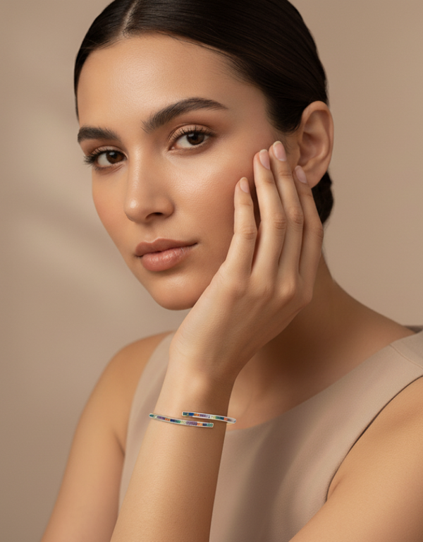 Silver Colourful Shine Bracelet
