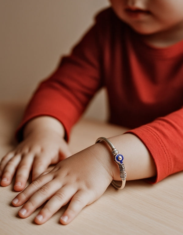 Shiv-Nandi Blue Kada For Babies