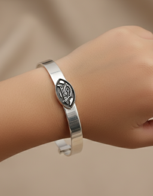 Feather In Leaf Smooth Kada