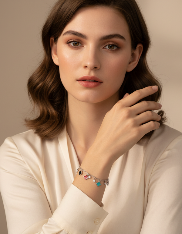 Colourful Floret Charm Bracelet